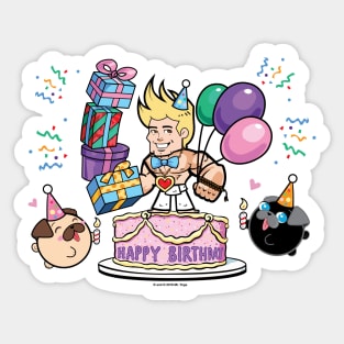 Mister Yoga - Birthday Sticker